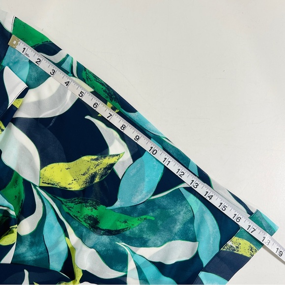 Laura Petites Vibrant Tropical Leaf Print Kimono Sheer Resort Cardigan Petite S - Picture 10 of 10